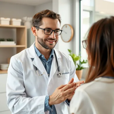 Akupunkteur erklärt Behandlungsplan