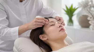Lifestyle image depicting acupuncture therapy session